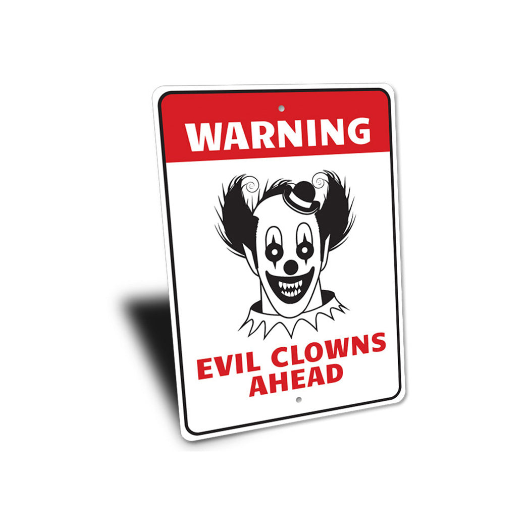 Clown Warning Sign