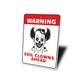 Clown Warning Sign