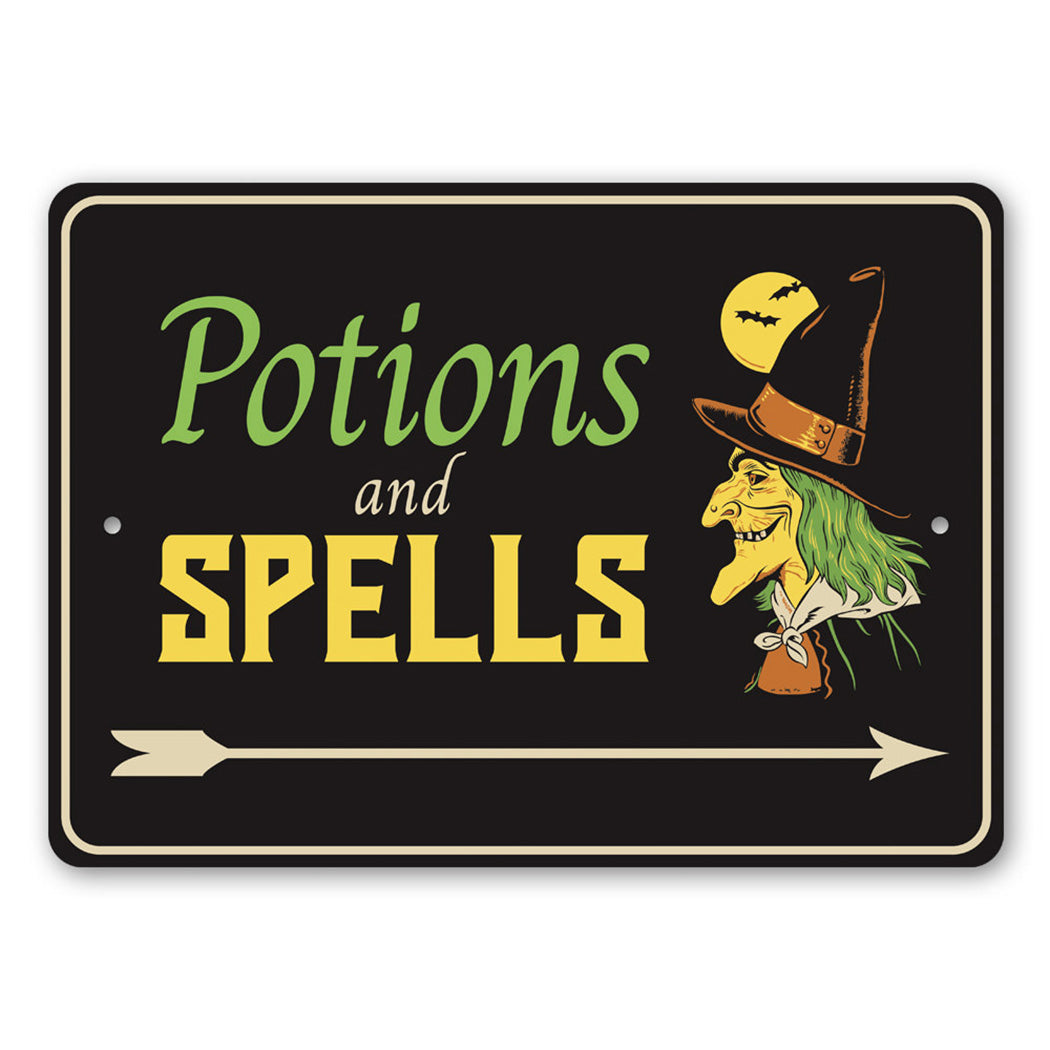 Potions and Spells Sign