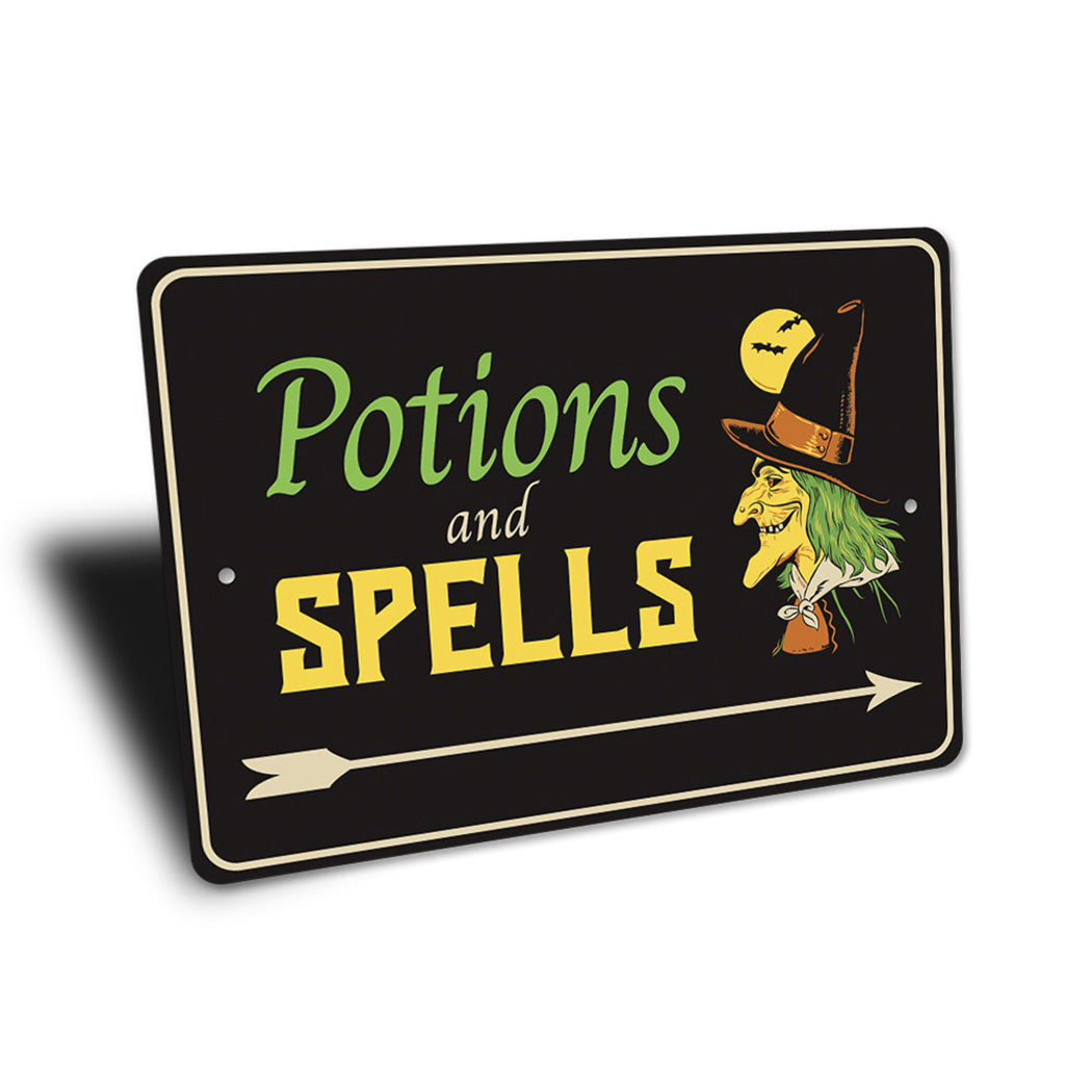 Potions and Spells Sign