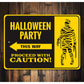 Halloween Party This Way Sign