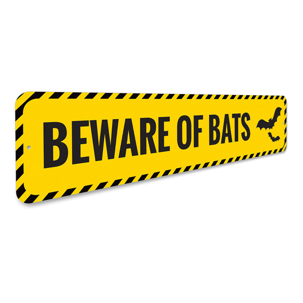 Beware of Bats Sign