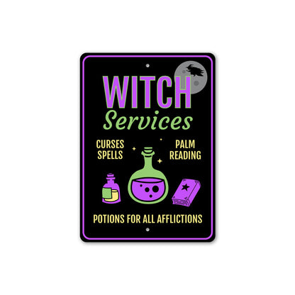 Witch Services Sign