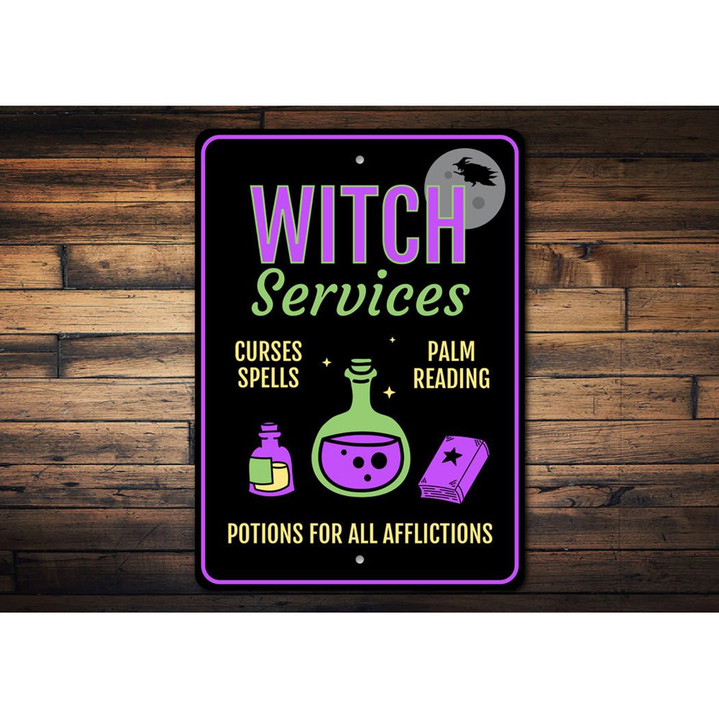 Witch Services Sign