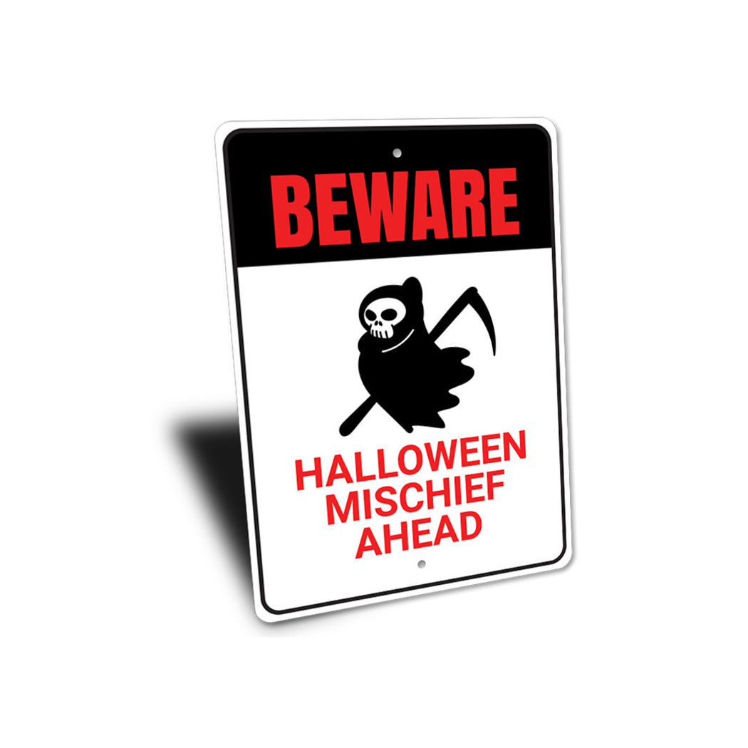 Beware Grim Reaper Sign