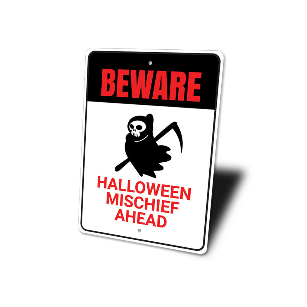 Beware Grim Reaper Sign