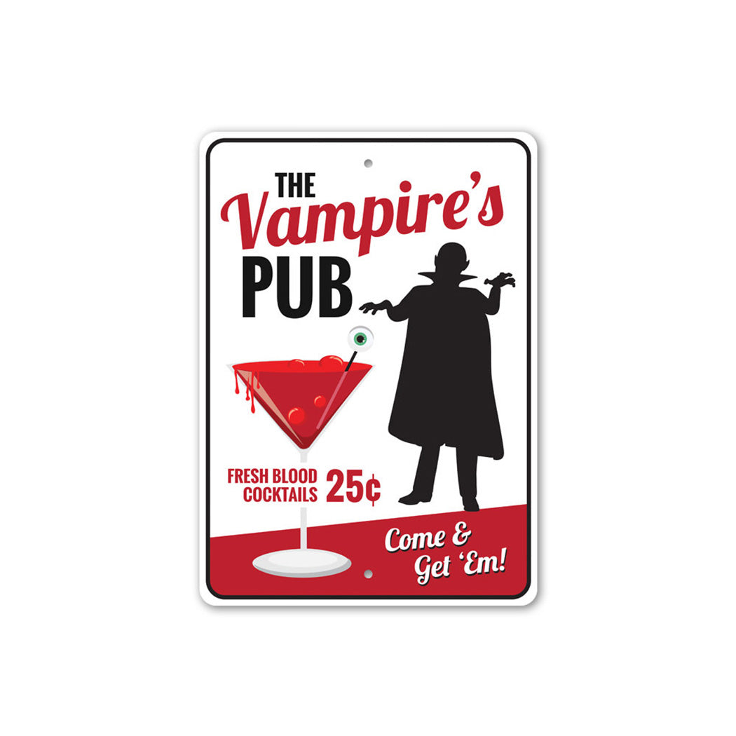 Vampires Pub Metal Sign