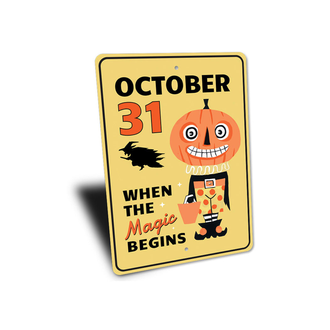 October 31 Sign
