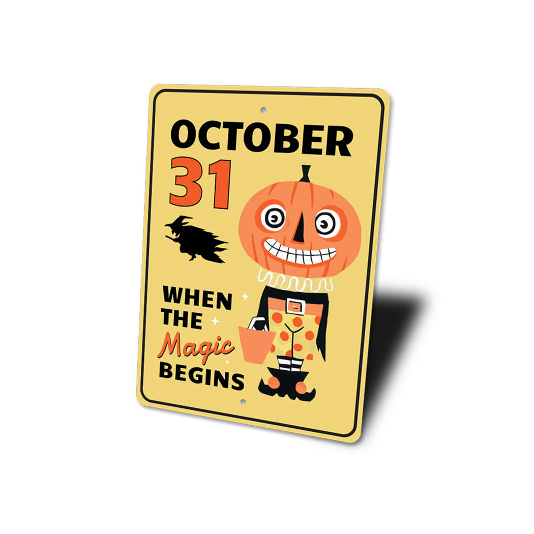 October 31 Sign