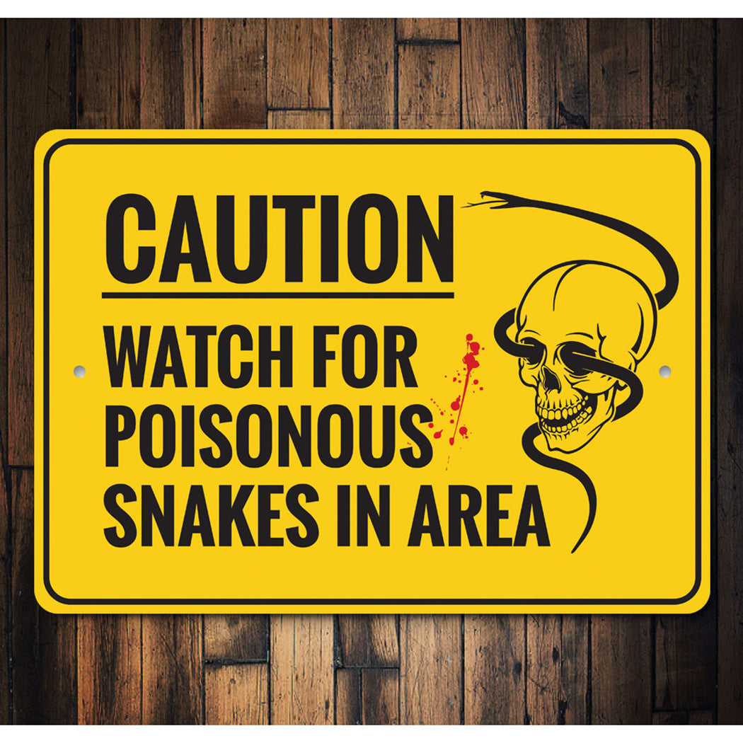 Poisonous Snakes Sign