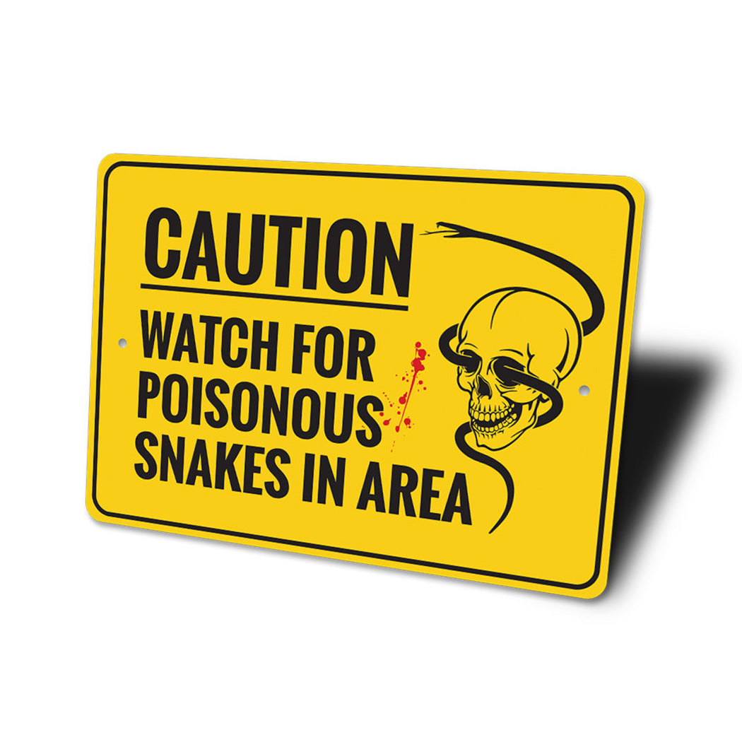 Poisonous Snakes Sign