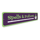 Spells and Potions Arrow Sign