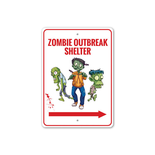 Zombie Outbreak Shelter Sign