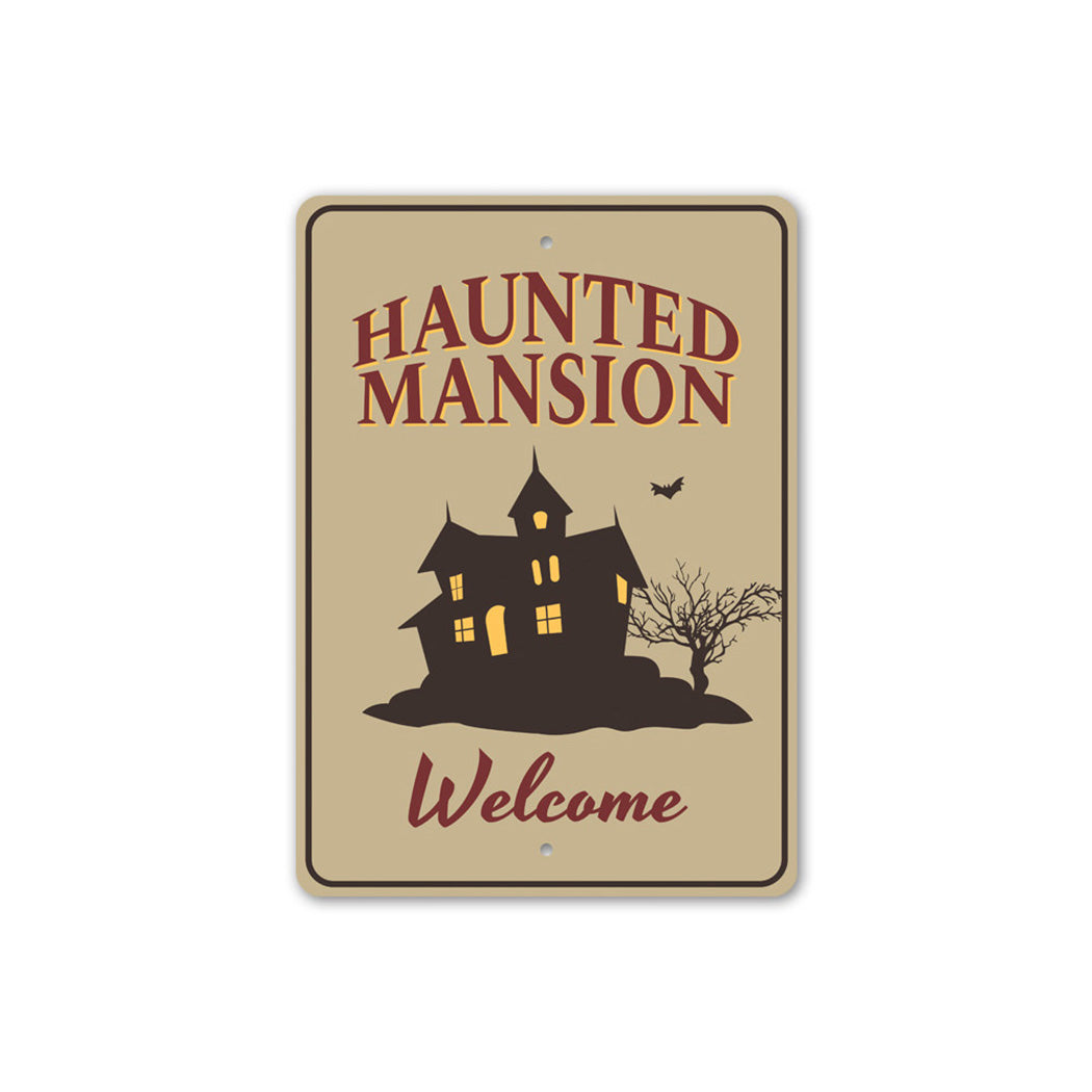 Haunted Mansion Welcome Sign