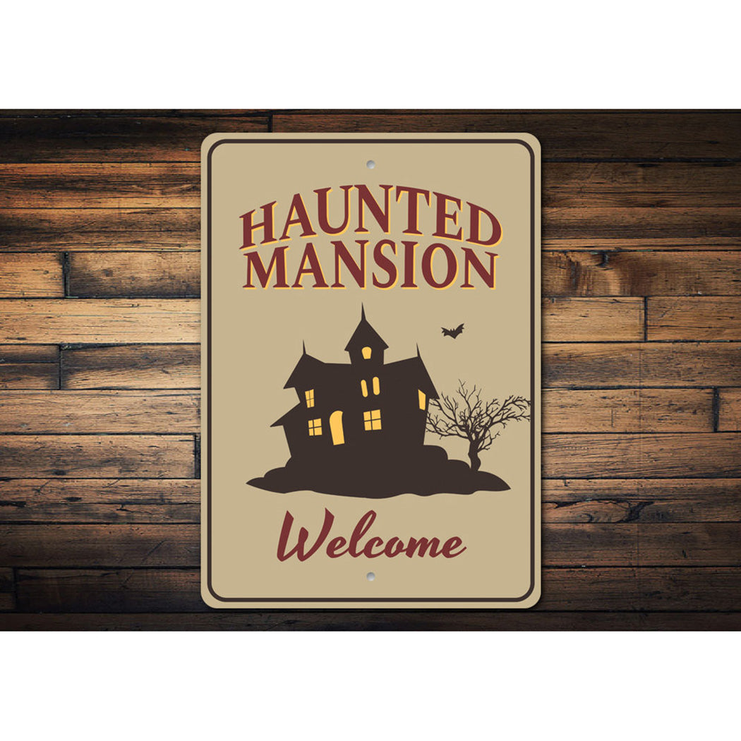 Haunted Mansion Welcome Sign