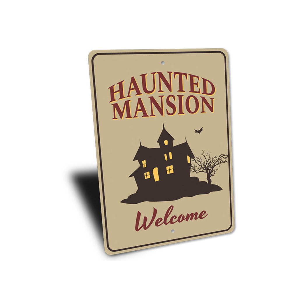 Haunted Mansion Welcome Sign