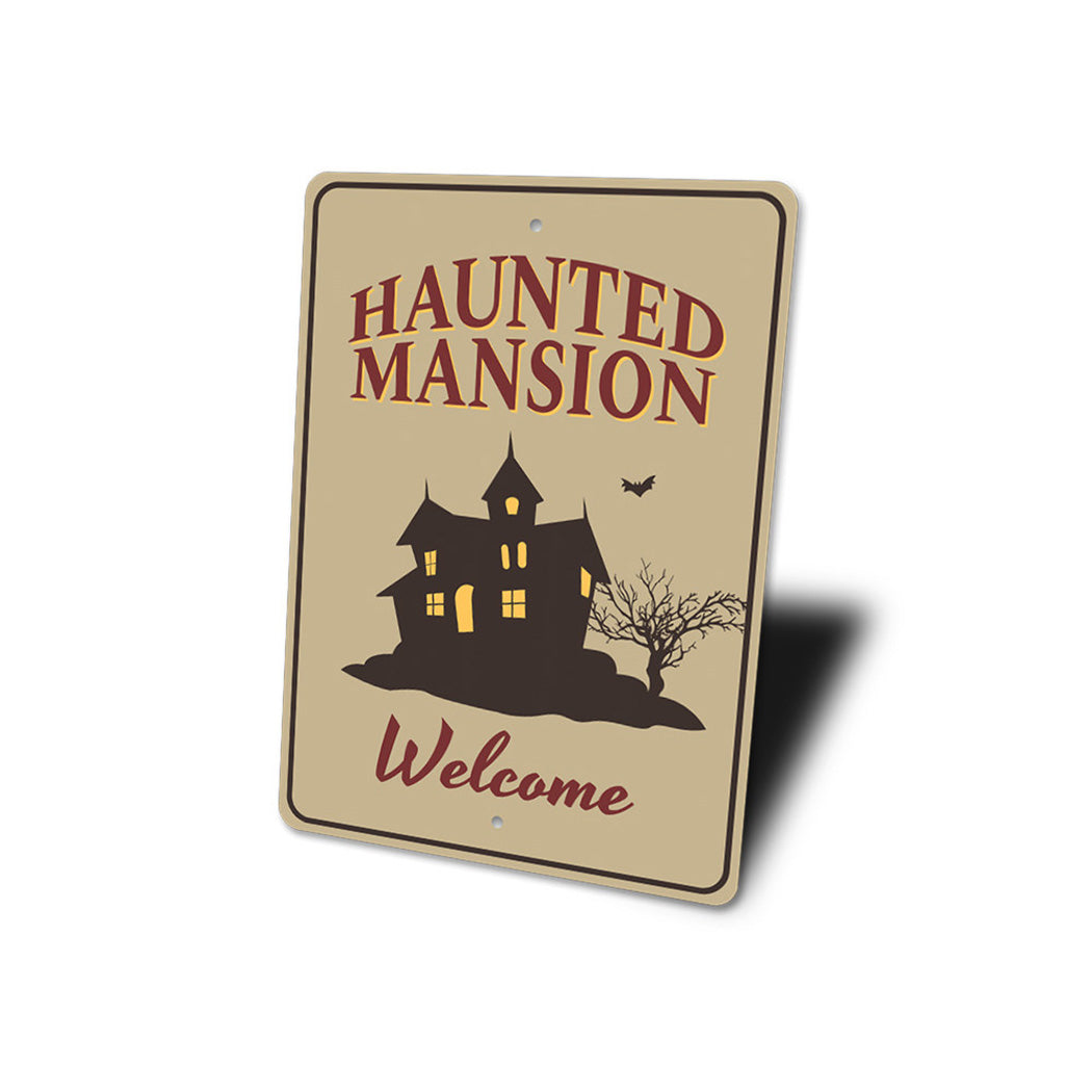 Haunted Mansion Welcome Sign