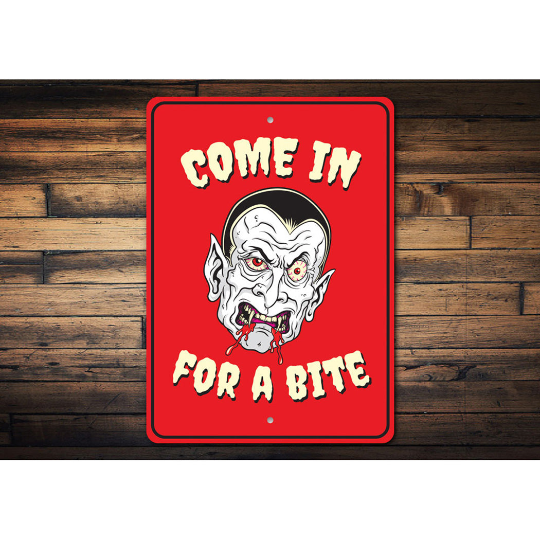 Vampire Halloween Sign