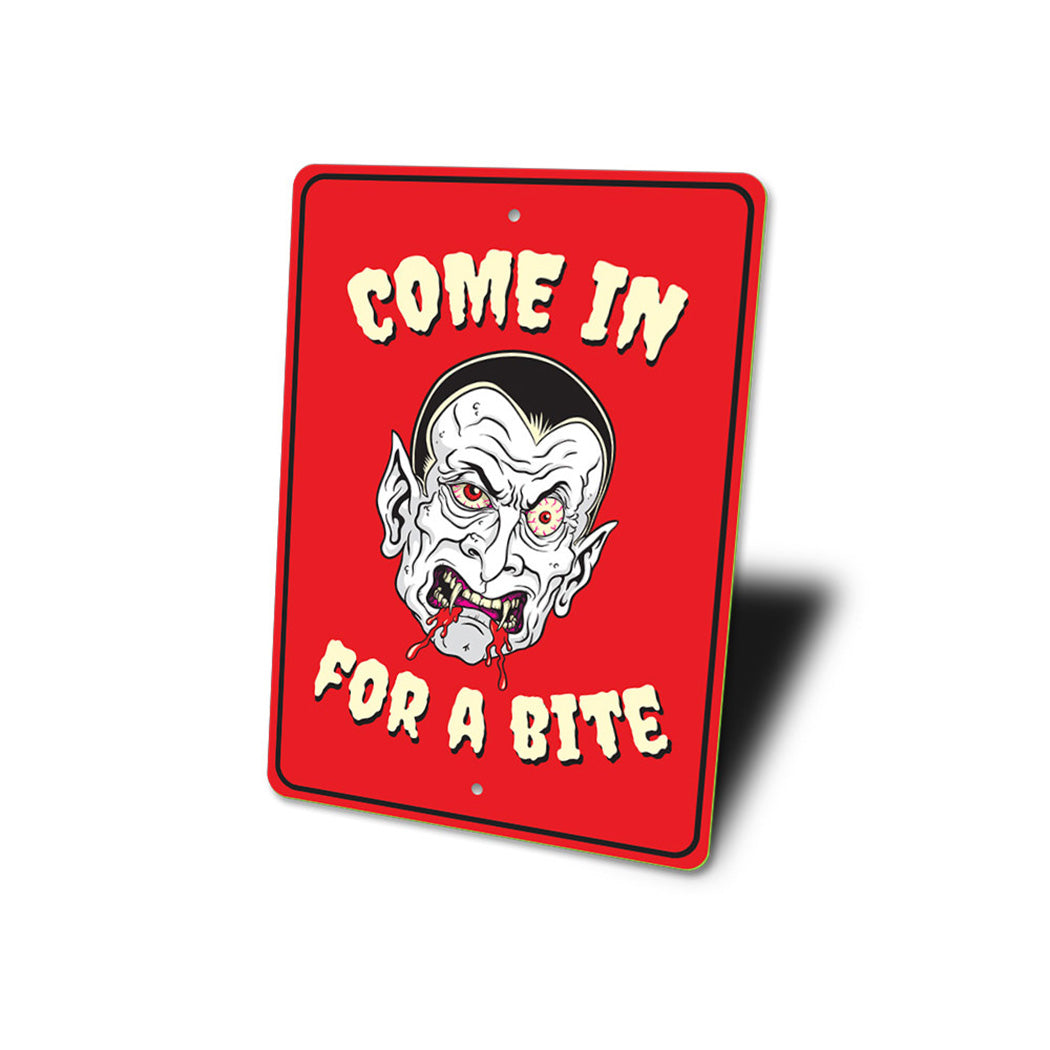 Vampire Halloween Sign