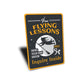 Free Flying Lessons Witch Sign