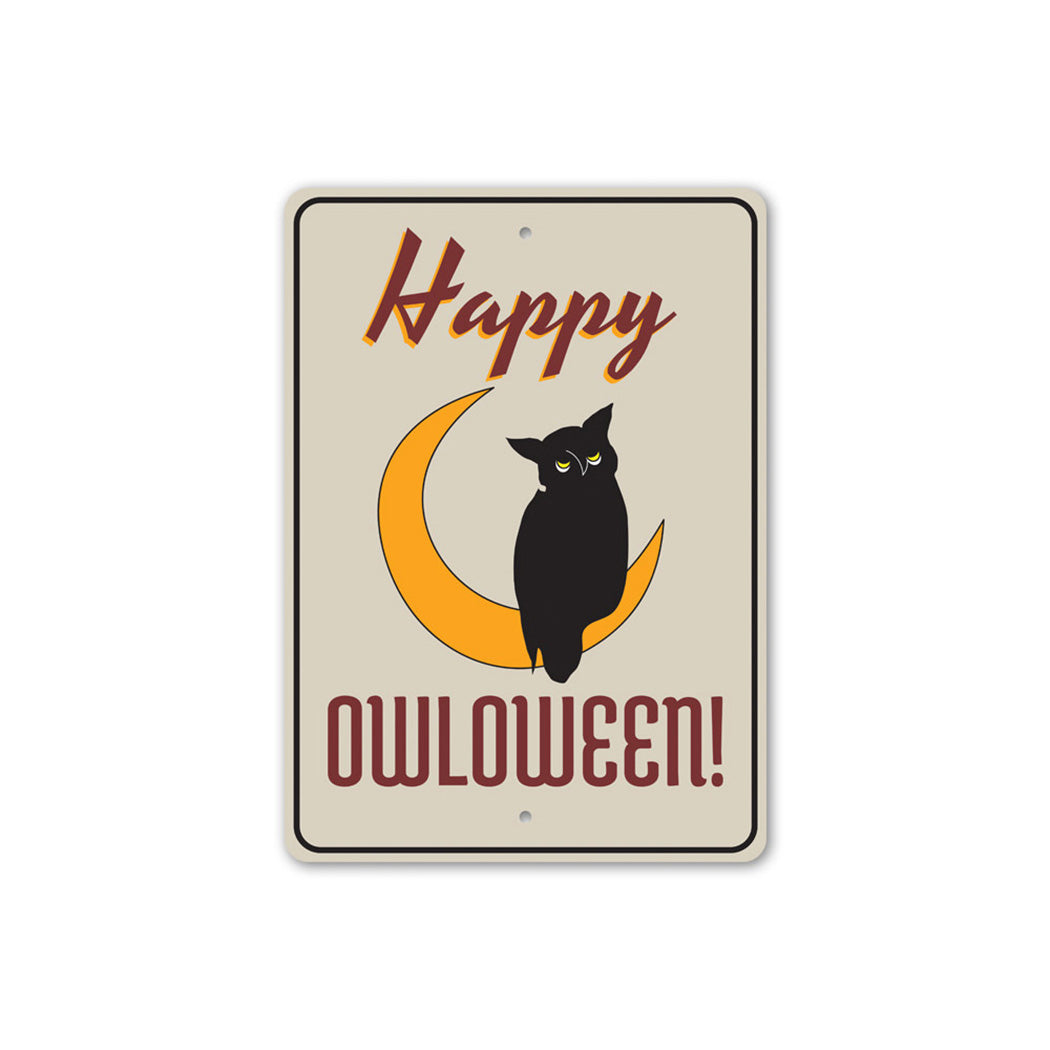 Happy Owloween Sign
