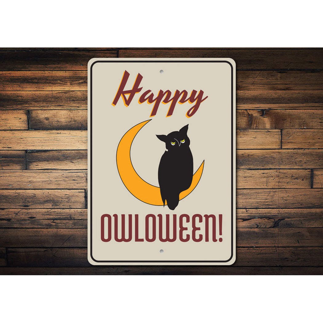 Happy Owloween Sign