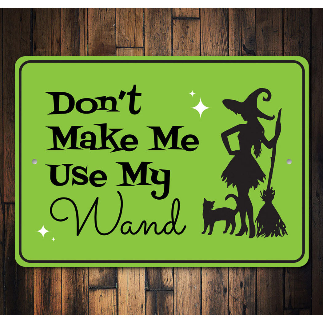 Witch Magic Wand Sign