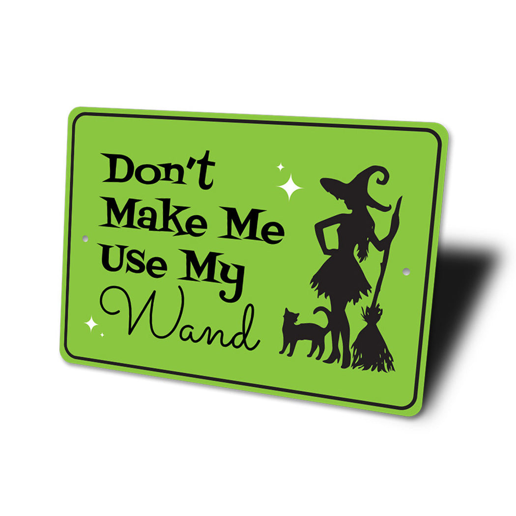 Witch Magic Wand Sign