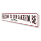 Welcome To Our Lakehouse Fish Sign