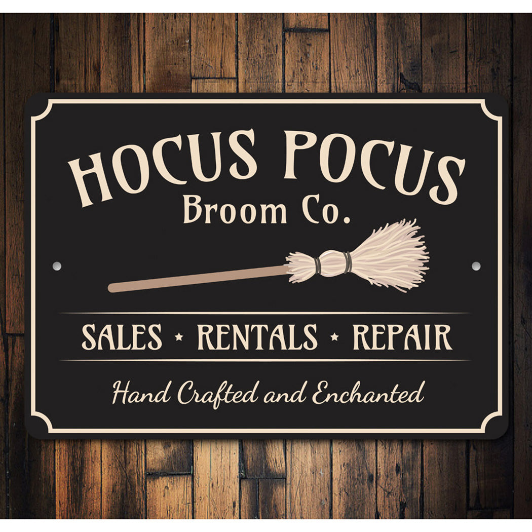 Hocus Pocus Broom Company Sign