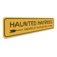 Haunted Hayrides Arrow Sign