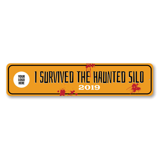 Haunted Silo Metal Sign