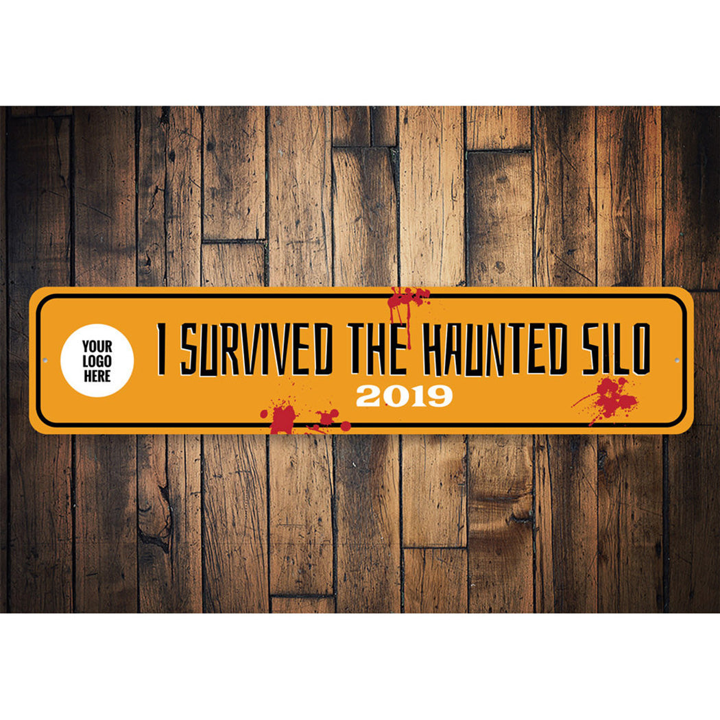 Haunted Silo Sign