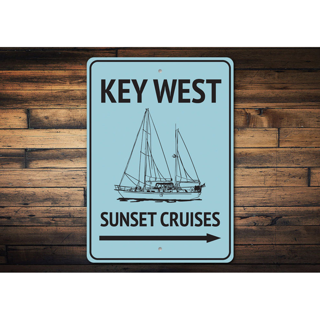 Key West Sunset Cruises Sign