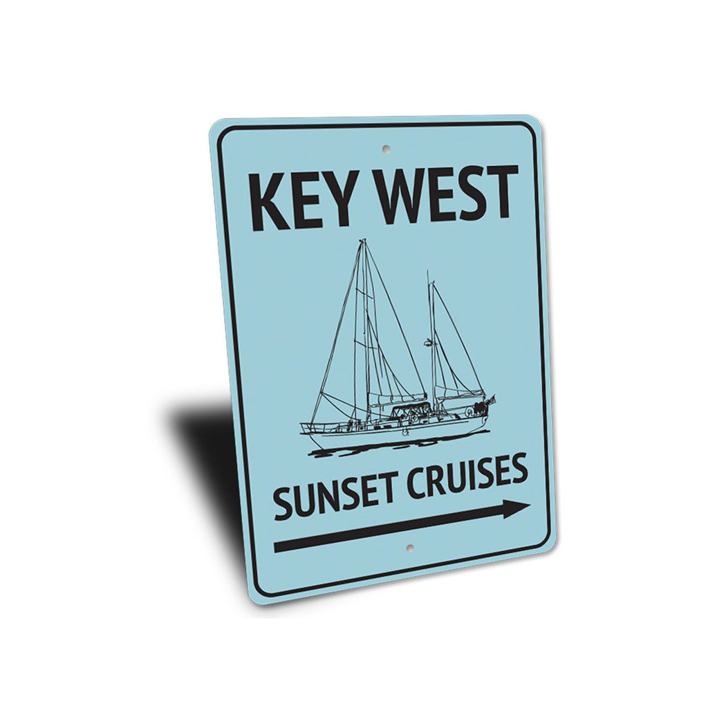 Key West Sunset Cruises Sign