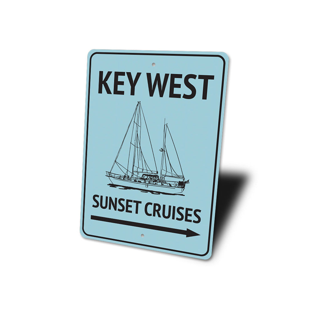 Key West Sunset Cruises Sign