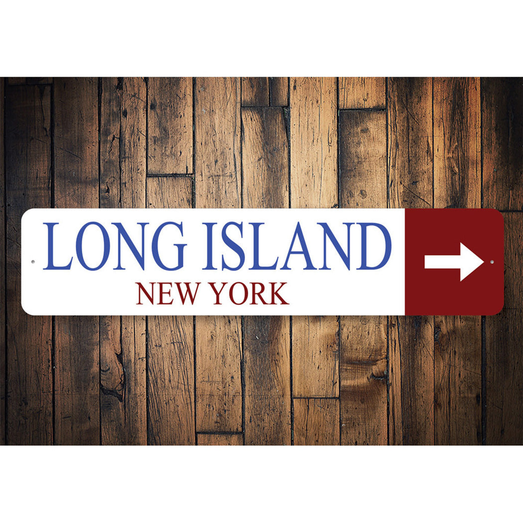 Long Island New York City State Arrow Sign