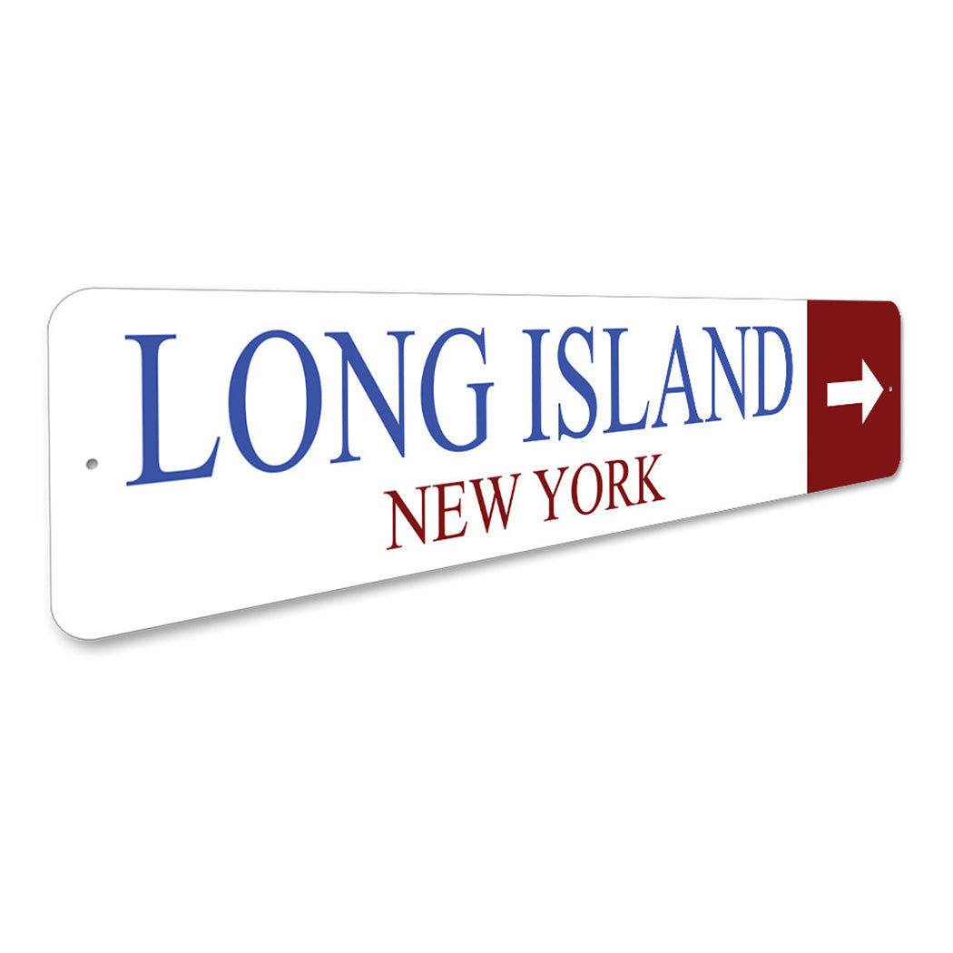 Long Island New York City State Arrow Sign