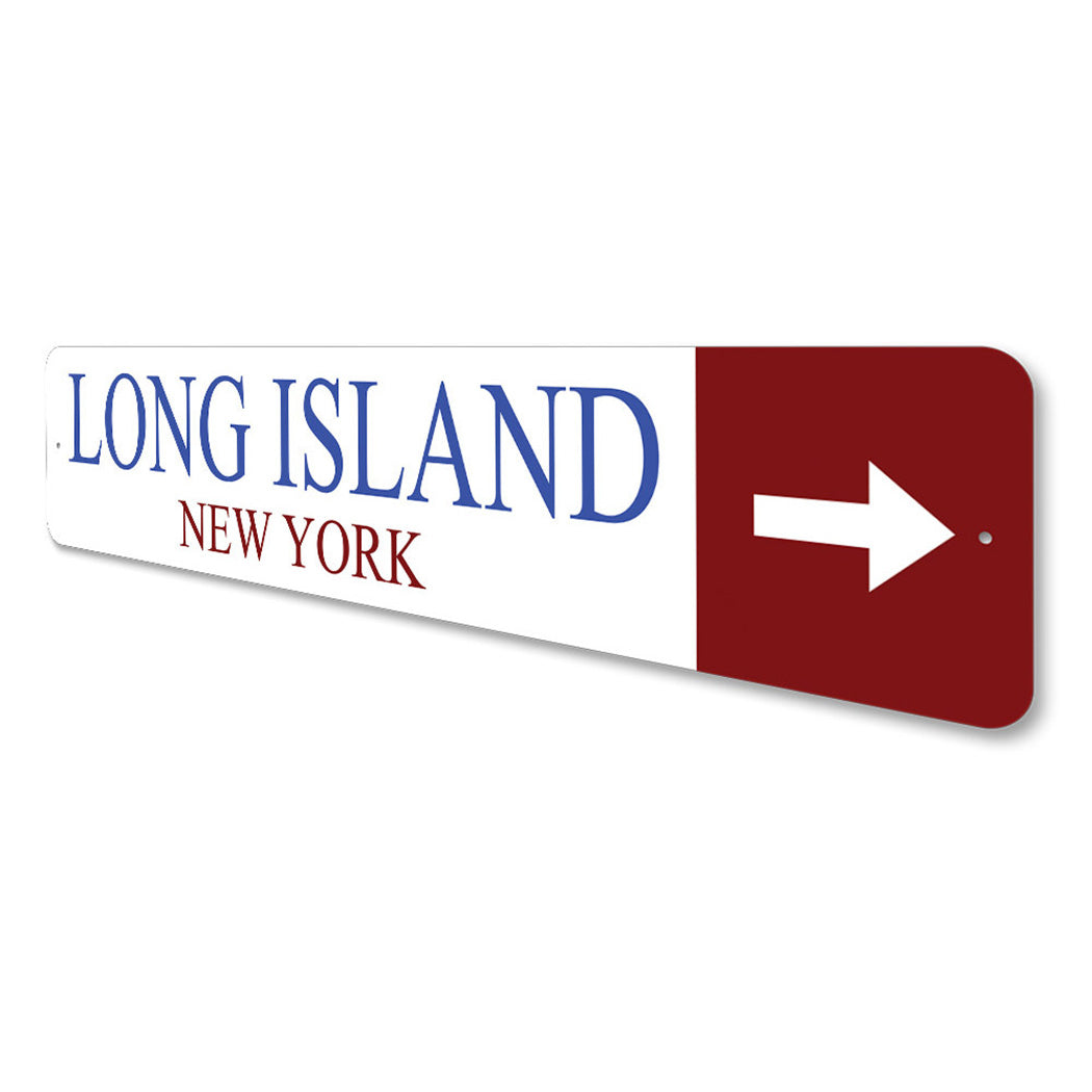 Long Island New York City State Arrow Sign