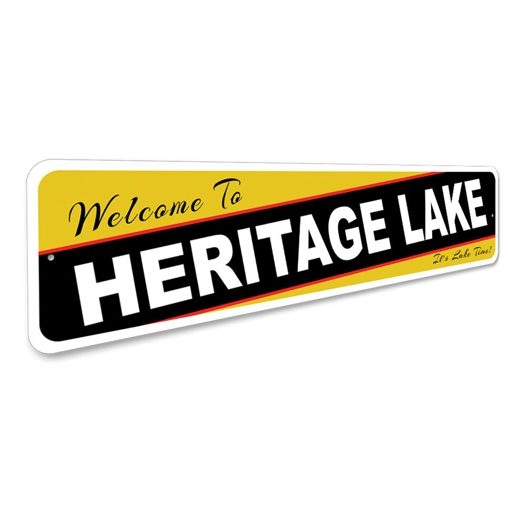 Welcome To Heritage Lake Personalized Sign