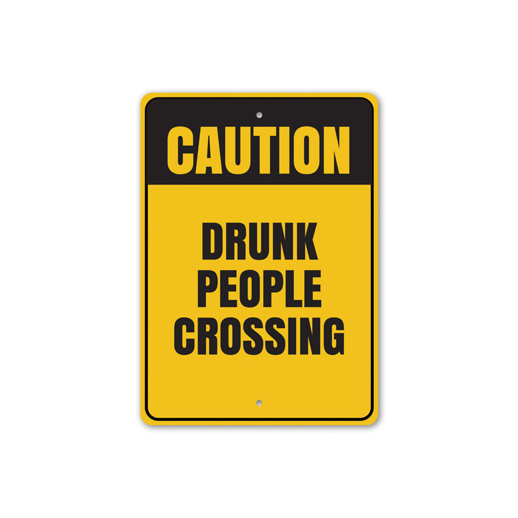 Drunk People Crossing Sign