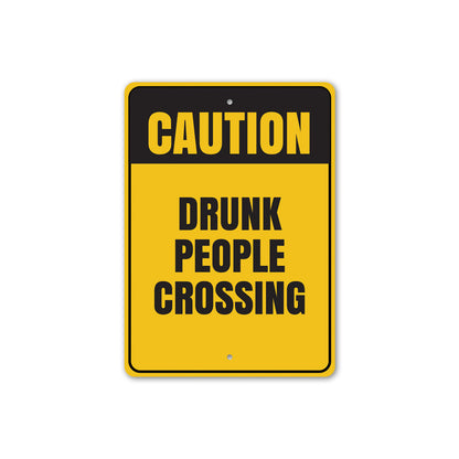 Drunk People Crossing Sign