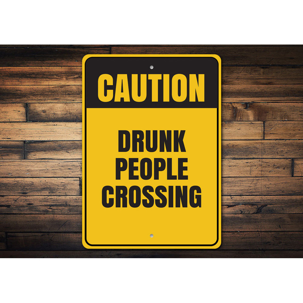 Drunk People Crossing Sign