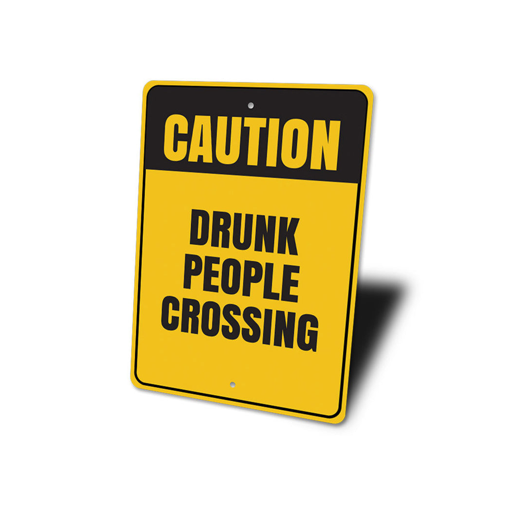 Drunk People Crossing Sign