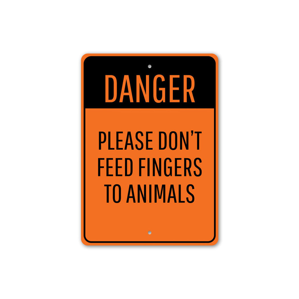 Animal Feeding Warning Sign