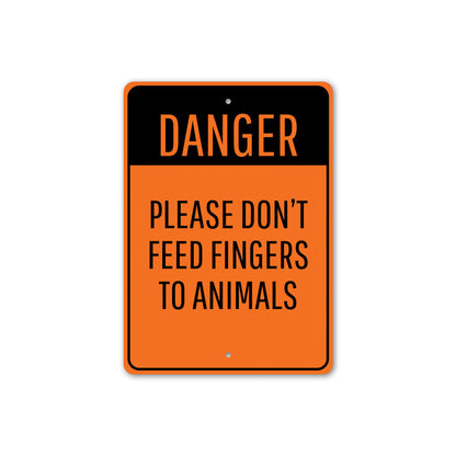 Animal Feeding Warning Sign