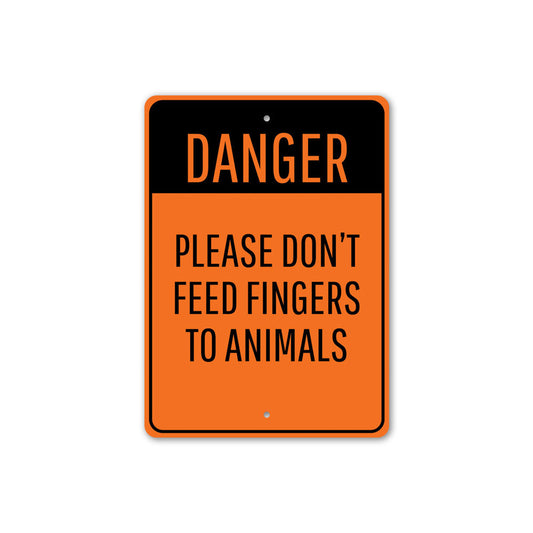 Animal Feeding Warning Sign