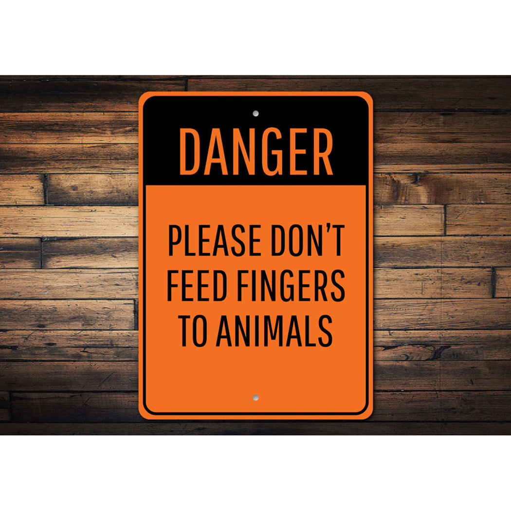 Animal Feeding Warning Sign