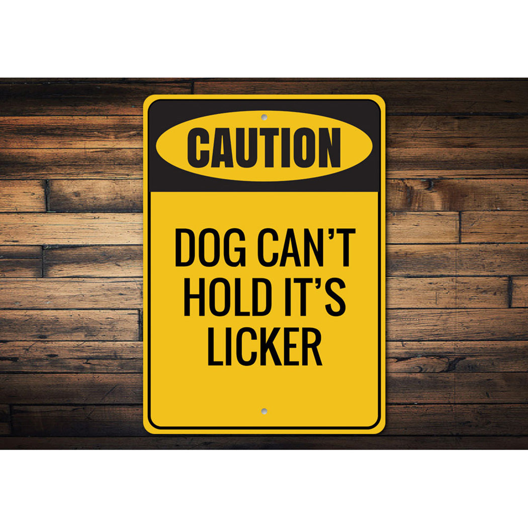 Funny Caution Dog Sign