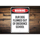 Obedience School Dog Sign